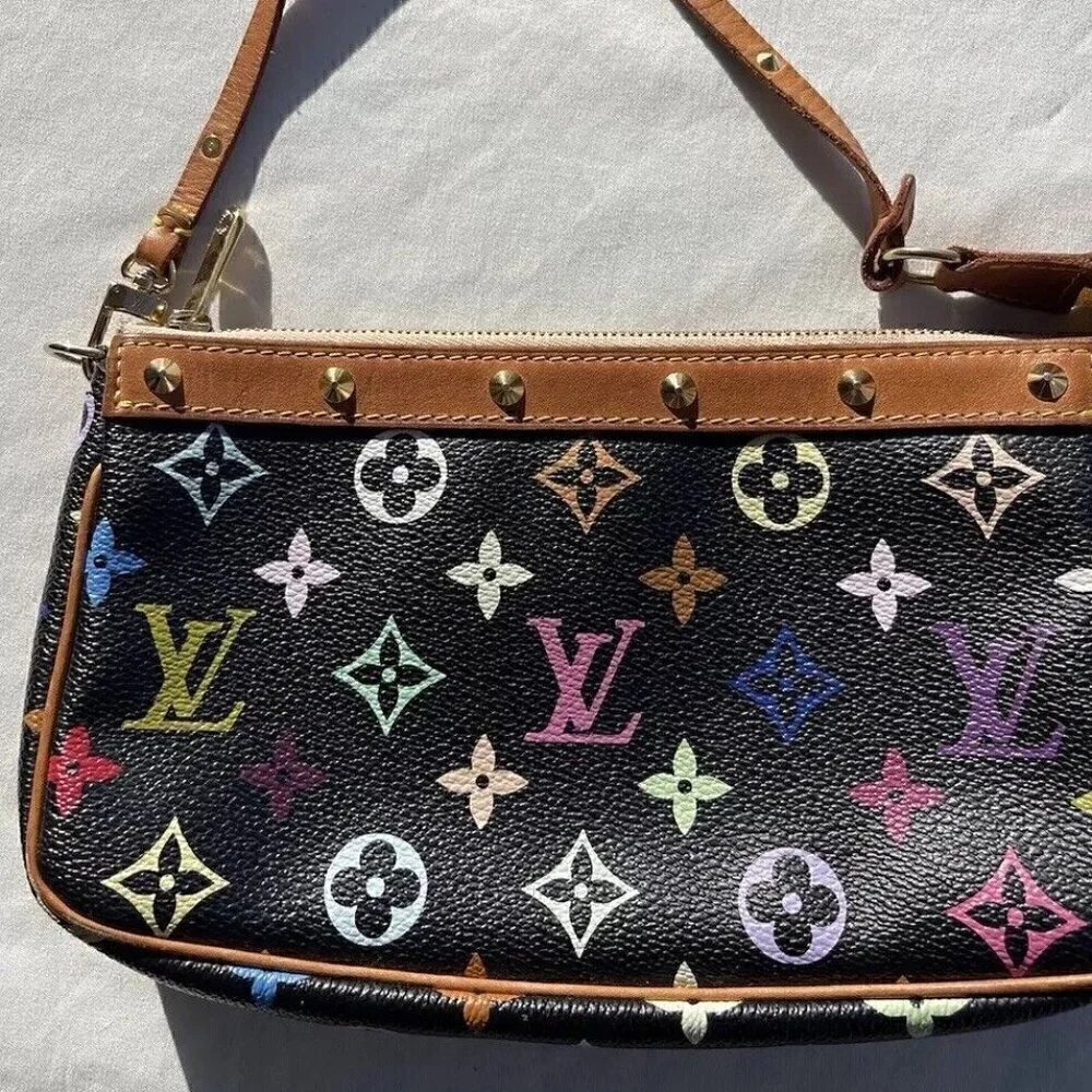 Louis Vuitton Black Multicolor Monogram Canvas Pochette Accessoires - Picture 3 of 16